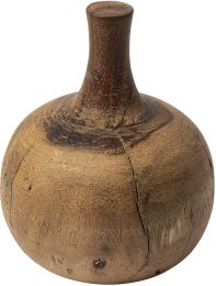 Afra Solid Wood Vase Shaped Decorative Object (Medium) 