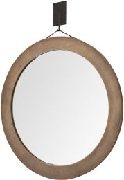 Avram Wall Mirror (Brown Wood) 