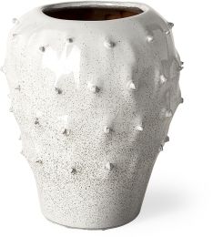 Julian Vase (11H - White Ceramic) 