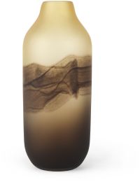 Pyla Vase (Tall - Yellowith Brown Glass Sand Dune Inspired) 
