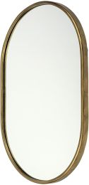 Sylvia Wall Mirror (Oval Gold Metal Frame) 