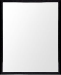 Bathroom Vanity Mirror (24x30 - Black Faux Wood Frame) 