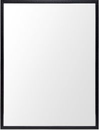 Bathroom Vanity Mirror (30x40 - Black Faux Wood Frame) 