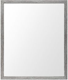 Bathroom Vanity Mirror (20x24 - Grey Faux Wood Frame) 