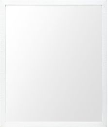 Bathroom Vanity Mirror (20x24 - White Faux Wood Frame) 