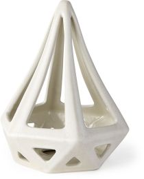 Hood (White Geometric Ceramic Object) 