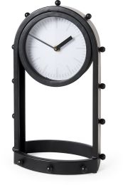 Marian Table Clock (Black Studded) 