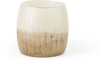 Agnetha Vase (Short - Gold & Cream Ombre Glass) 