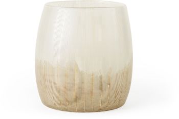 Agnetha Vase (Medium - Gold & Cream Ombre Glass) 
