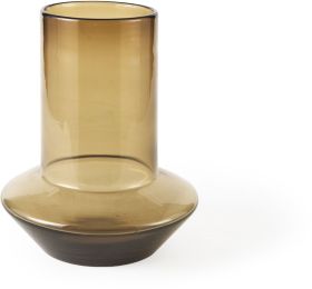 Amrita Vase (Small - Golden Brown Glass) 