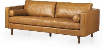 Svend Sofa (88L - Tan Leather) 