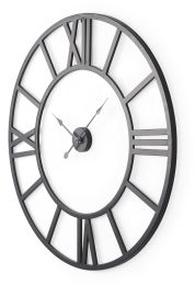 Stoke Wall Clock (42 In - Black Metal) 