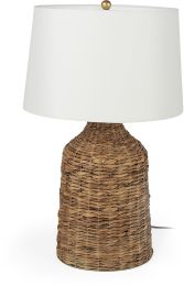 Campanile Table Lamp (Brown Whicker) 