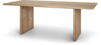 Grier Dining Table (Light Brown  Wood & Cane  Accent) 