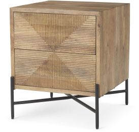 Cairo Accent Table (26.0H - Light Brown Wood) 