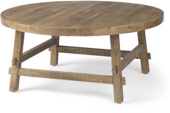 Rosie Coffee Table (36 In - Medium Brown Wood) 