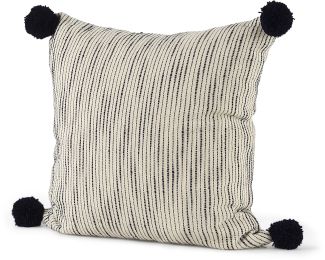 Krystal Pillow (18x18 - Cream-Black) 