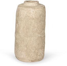 Rama Floor Vase (Small - Beige Paper Mache) 