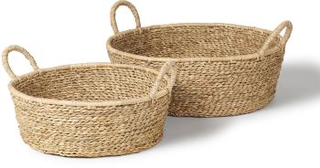 Ayanna Baskets (Set of 2 - Deep  -  Seagrass) 