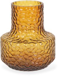 Jolene Vase (Short - Amber Glass) 