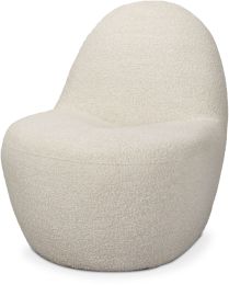 Beverly Accent Chair (Cream Boucle Fabric) 