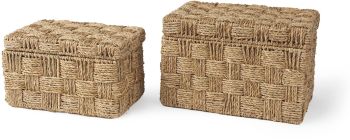Hanalei Boxes (Set of 2 -  Seagrass) 