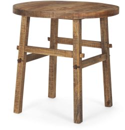 Rosie End Table (Large - Medium Brown) 