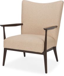 Argent Accent Chair (Beige Boucle Fabric) 
