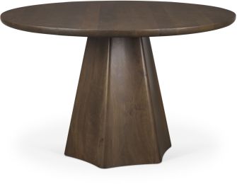 Jovani Dining Table (48 In - Dark Brown Wood) 