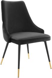 Adorn Dining Chair (Black Tufted Velvet) 