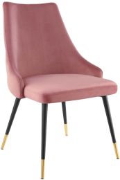 Adorn Dining Chair (Dusty Rose Tufted Velvet) 