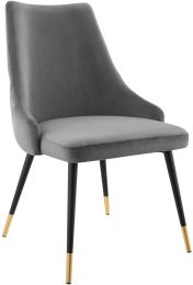 Adorn Dining Chair (Grey Tufted Velvet) 