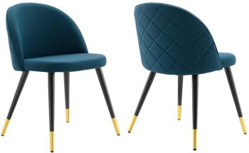 Cordial Dining Chair (Set of 2 - Azure) 