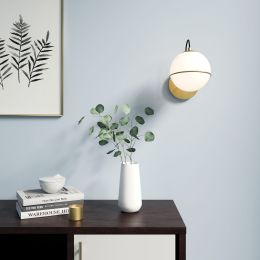 Hanna Hardwire Wall Sconce (Opal Gold) 