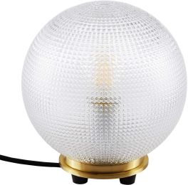 Destiny Glass and Metal Table Lamp (Satin Brass) 