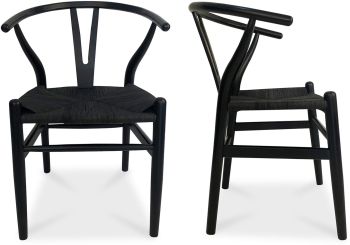 Ventana Dining Chair (Set of 2 - Black) 
