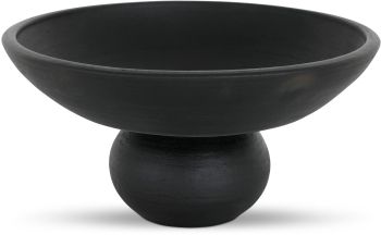 Asha Decorative Bowl (Black Terracotta) 