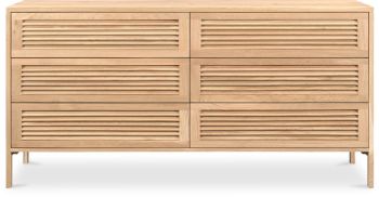 Teeda Dresser (6 Drawer Natural) 