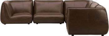 Zeppelin Modular Sectional (Classic L - Toasted Hickory Leather) 