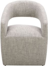 Barrow Rolling Dining Chair (Grey Storm Performance Fabric) 