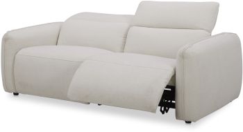 Eli Power Recliner Sofa (Warm White) 
