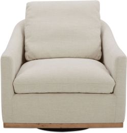 Linden Swivel Chair (Soft Beige) 