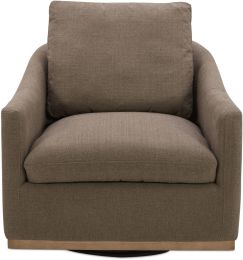 Linden Swivel Chair (Soft Taupe) 