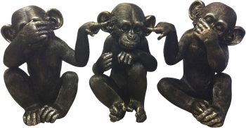 He Did It Chimps (Set of 3) 