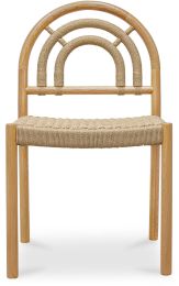 Avery Rolling Dining Chair (Set of 2 - Dining Chair Natural) 