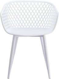 Piazza Outdoor Chair Extérieure (Ensemble de 2 - Blanc) 