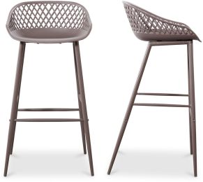 Piazza Outdoor Barstool (Set of 2 - Grey) 