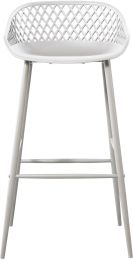 Piazza Outdoor Barstool (Set of 2 - White) 