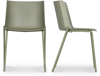 Silla Outdoor Dining Chair (Set of 2 - Sage Green) 