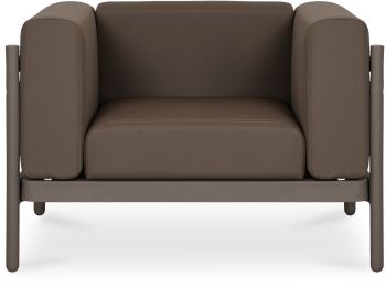 Suri Outdoor Lounge Chair (Taupe) 